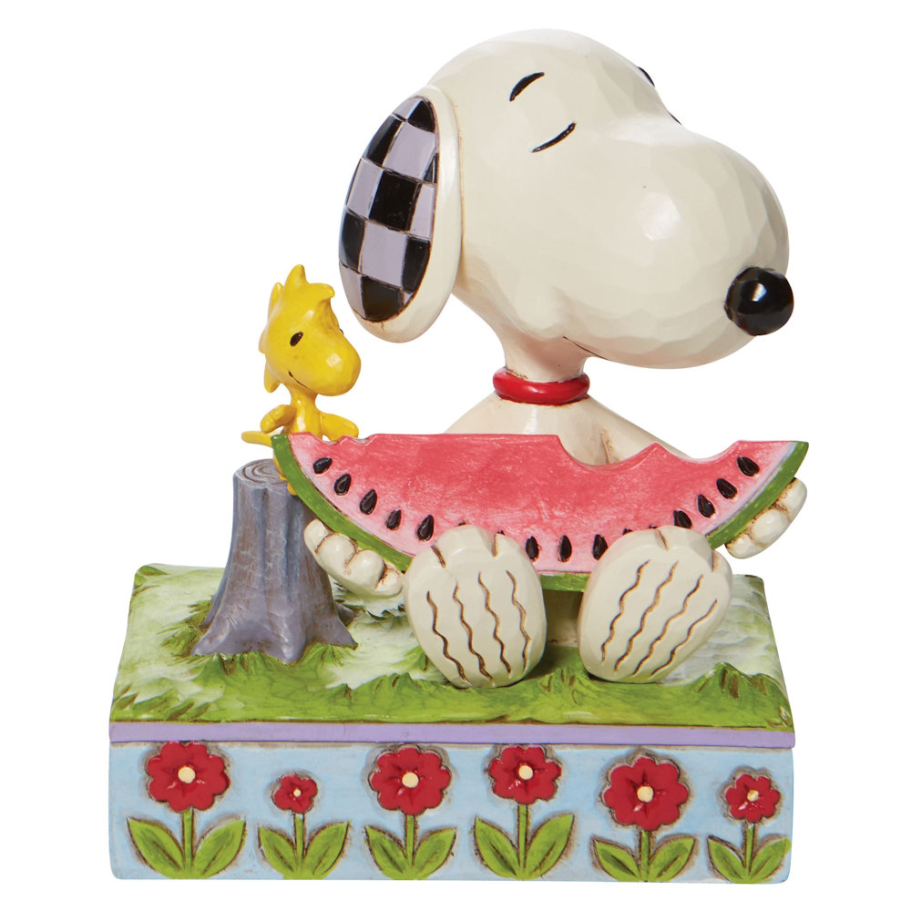 Heartwood Creek Peanuts A Summer Snack - Snoopy Eating Watermelon
