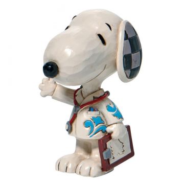 Jim Shore Peanuts Snoopy Medical Pro Mini Figurine