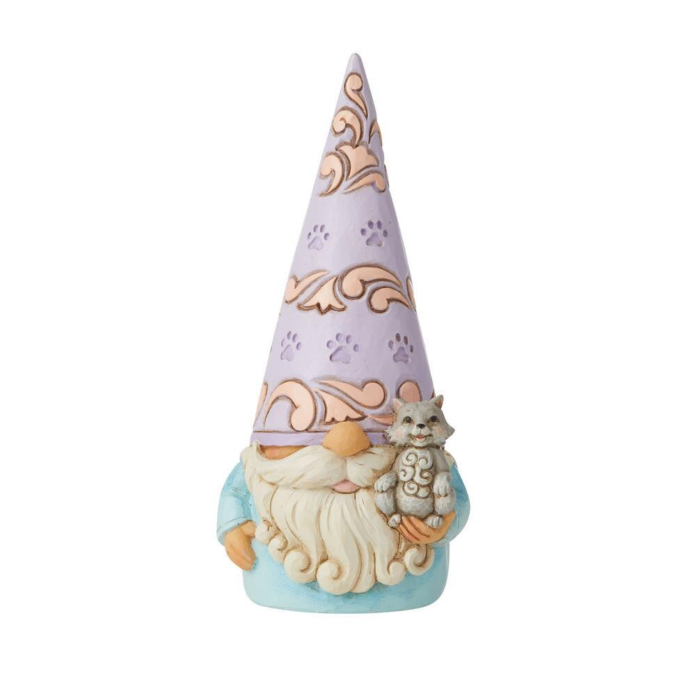 Heartwood Creek Purr-fect Gnome - Gnome with Cat Figurine