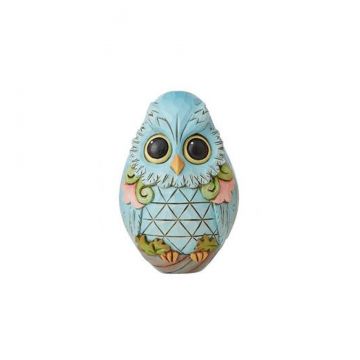 Jim Shore Character Easter Egg - Owl Figurine