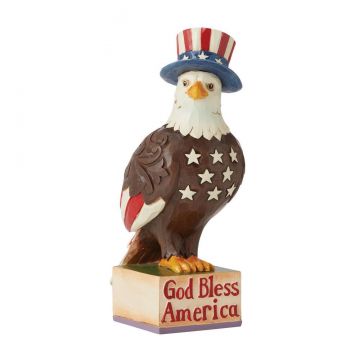 Jim Shore Patriotic Bless America Eagle Figurine "Freedom Reigns"