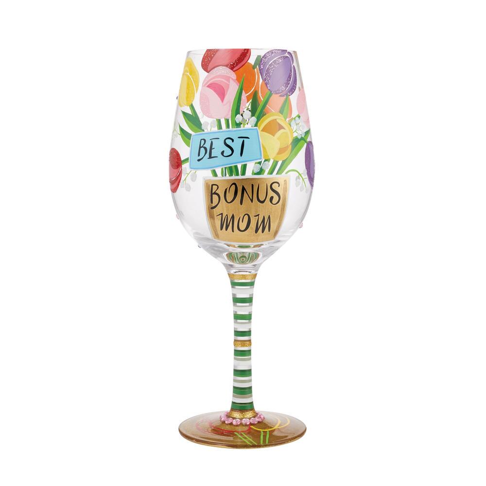 Lolita Best Bonus Mom Ever Wine Glass