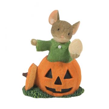 Tails with Heart Halloween Pumpkin Carver Figurine