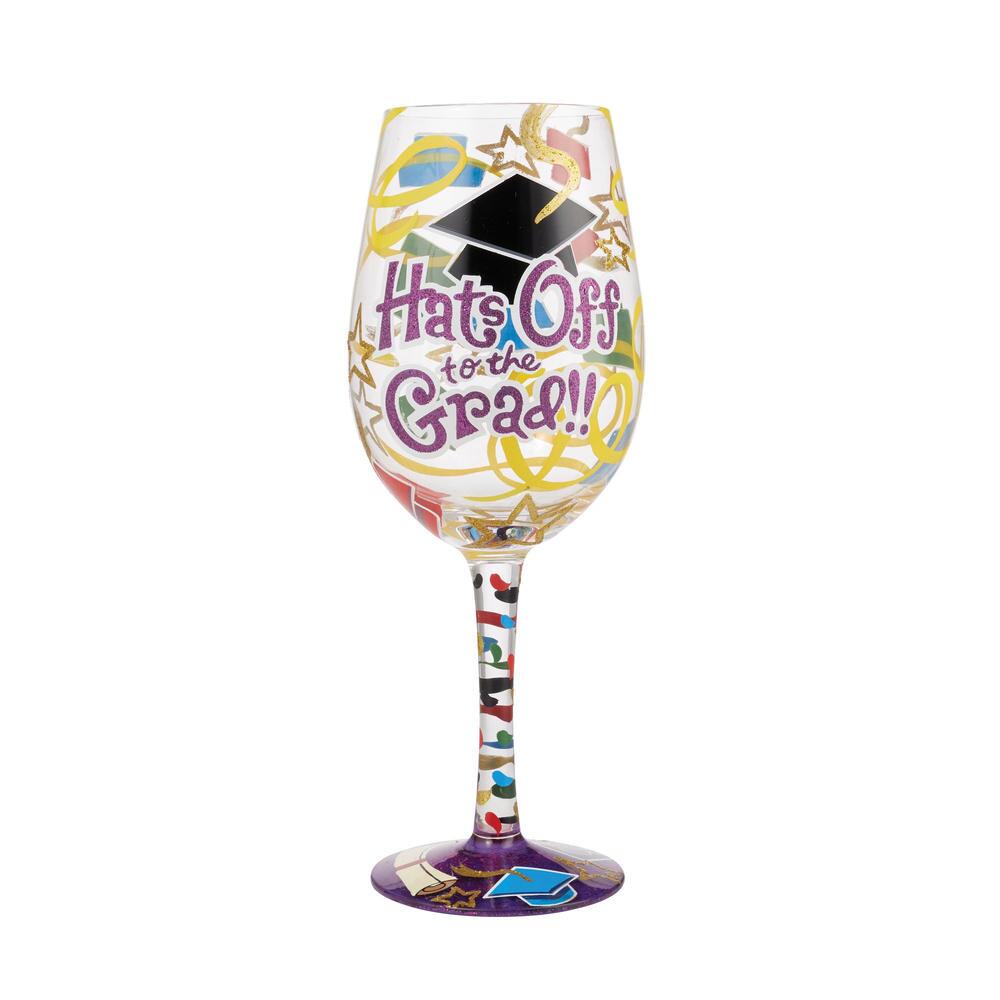 Lolita Hats off to Grad Wine Glass