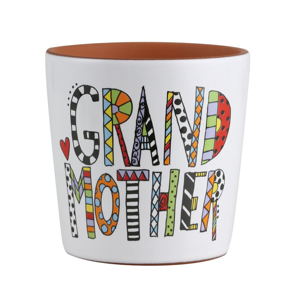 Our Name Is Mud Cuppa Doodles Grandmother Planter