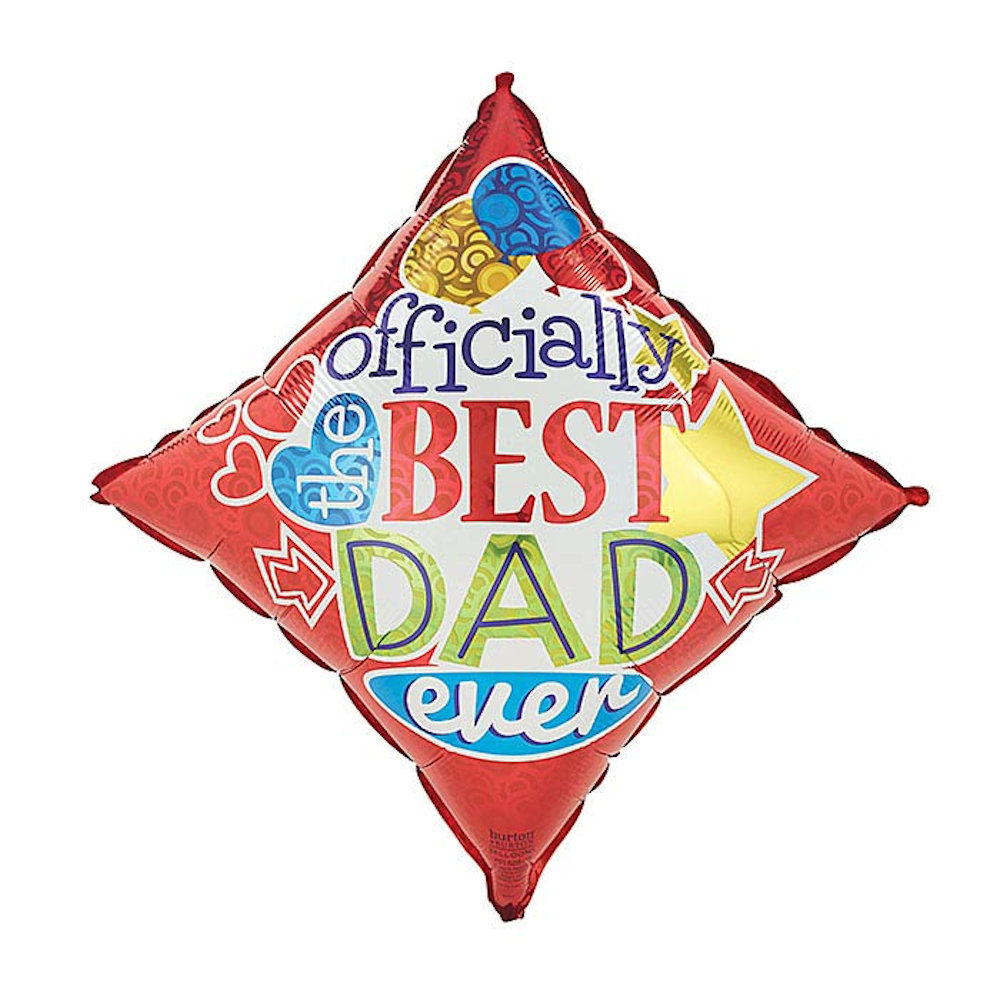 burton+BURTON 18" Best Dad Ever Foil Balloon