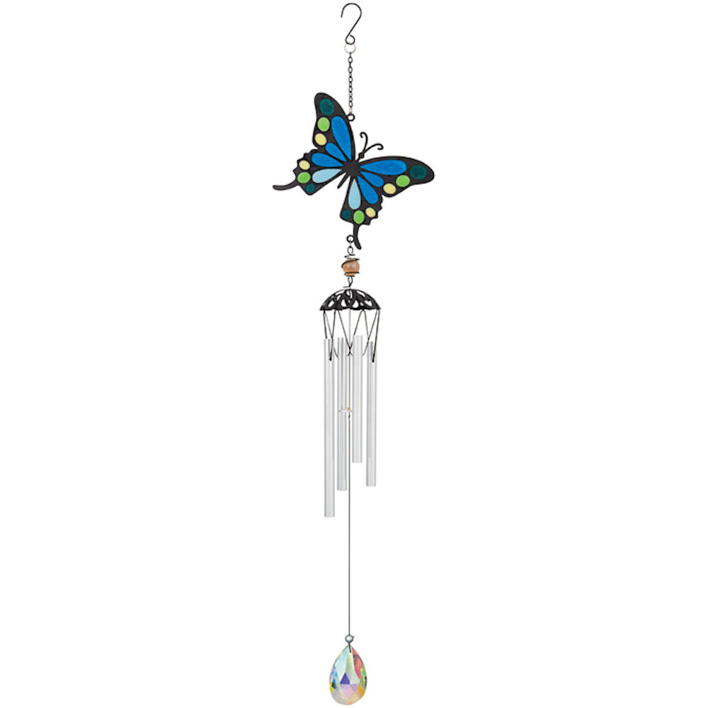 Carson Home Accents 25" Butterfly Suncatcher Chime