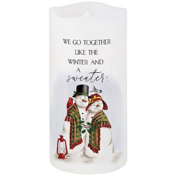 Carson Home Accents "Go Together" Moving Wick Candle