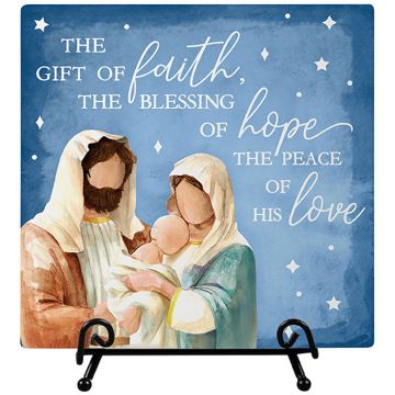 Carson Home Accents "Gift of Faith" Easel Plaque