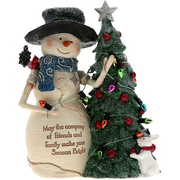 Pavilion Gift The Birchhearts Friends and Family - Snowman with Tree