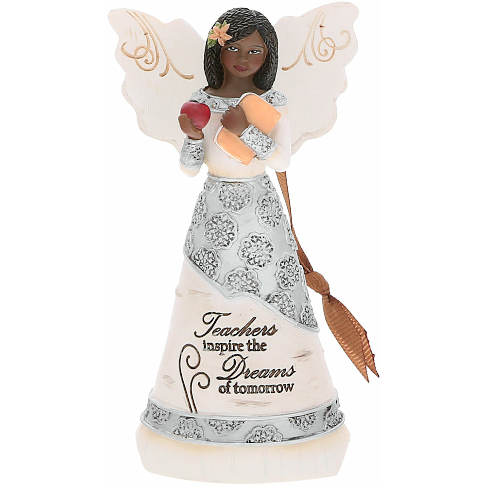 Pavilion Gift Elements Ebony Teacher Angel Ornament