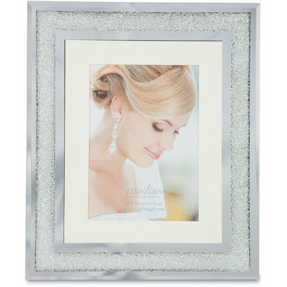 Pavilion Gift Glorious Occassions Crystal Wedding 5x7 Photo Frame