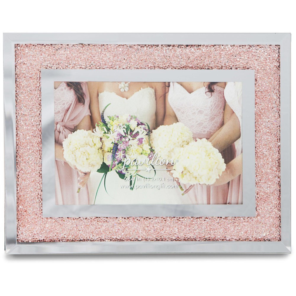 Pavilion Gift Pink Crystal Wedding Bridesmaids 4x6 Photo Frame
