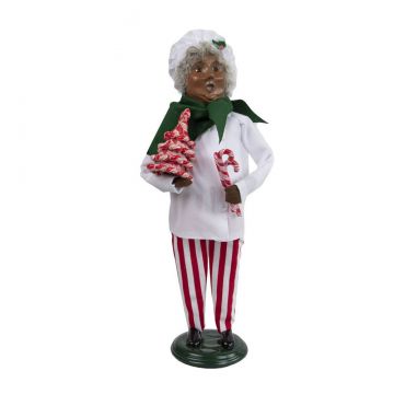 Byers' Choice African American Candy Cane Mrs Claus