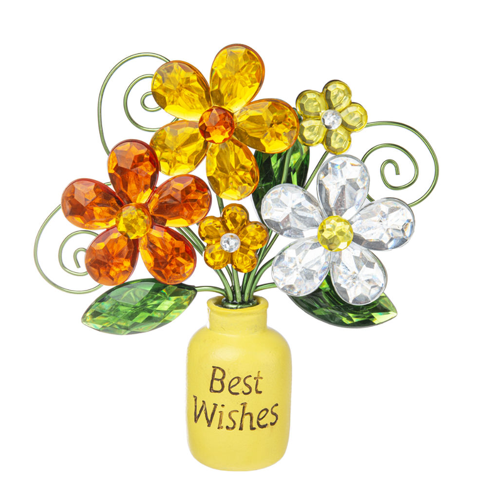 Ganz Crystal Expressions Best Wishes Posey Pot