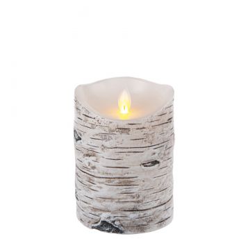 Ganz Ardella by Luxury Lite Wax LED Birch Pillar - Small
