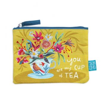 Allen Designs Cup of Tea Zip Pouch (Medium)