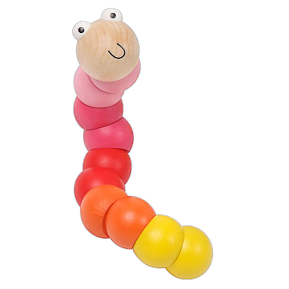 Ganz Baby Wooden Twisty Worm - Pink