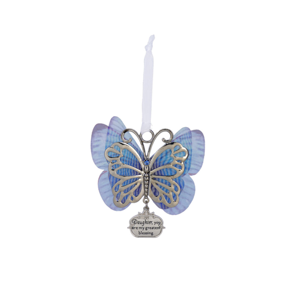 Ganz Sheer Beauty Butterfly Ornament - Daughter You Are My Greatest...