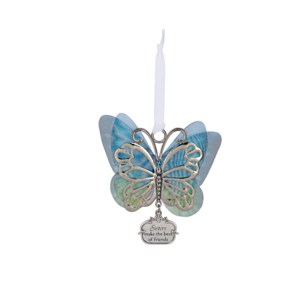 Ganz Sheer Beauty Butterfly Ornament - Sisters Make The Best Friends
