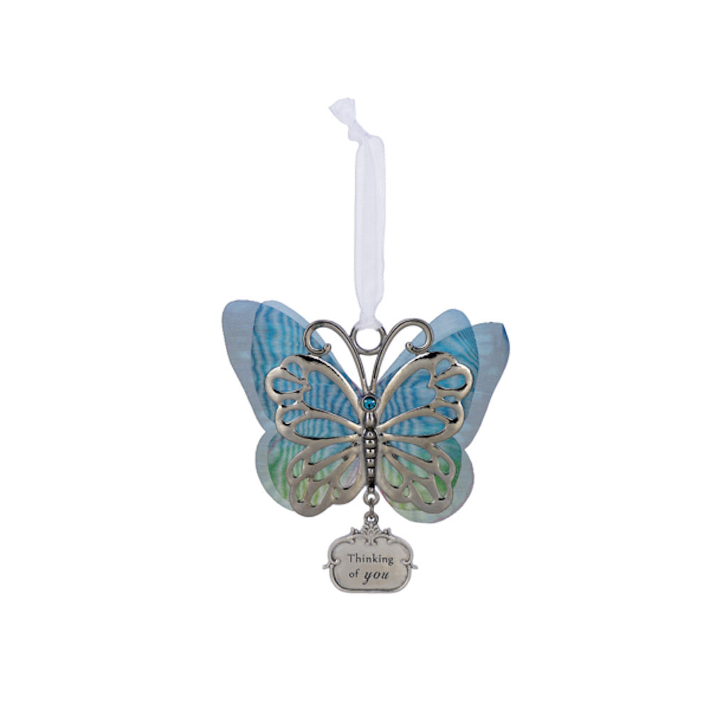 Ganz Sheer Beauty Butterfly Ornament - Thinking of you