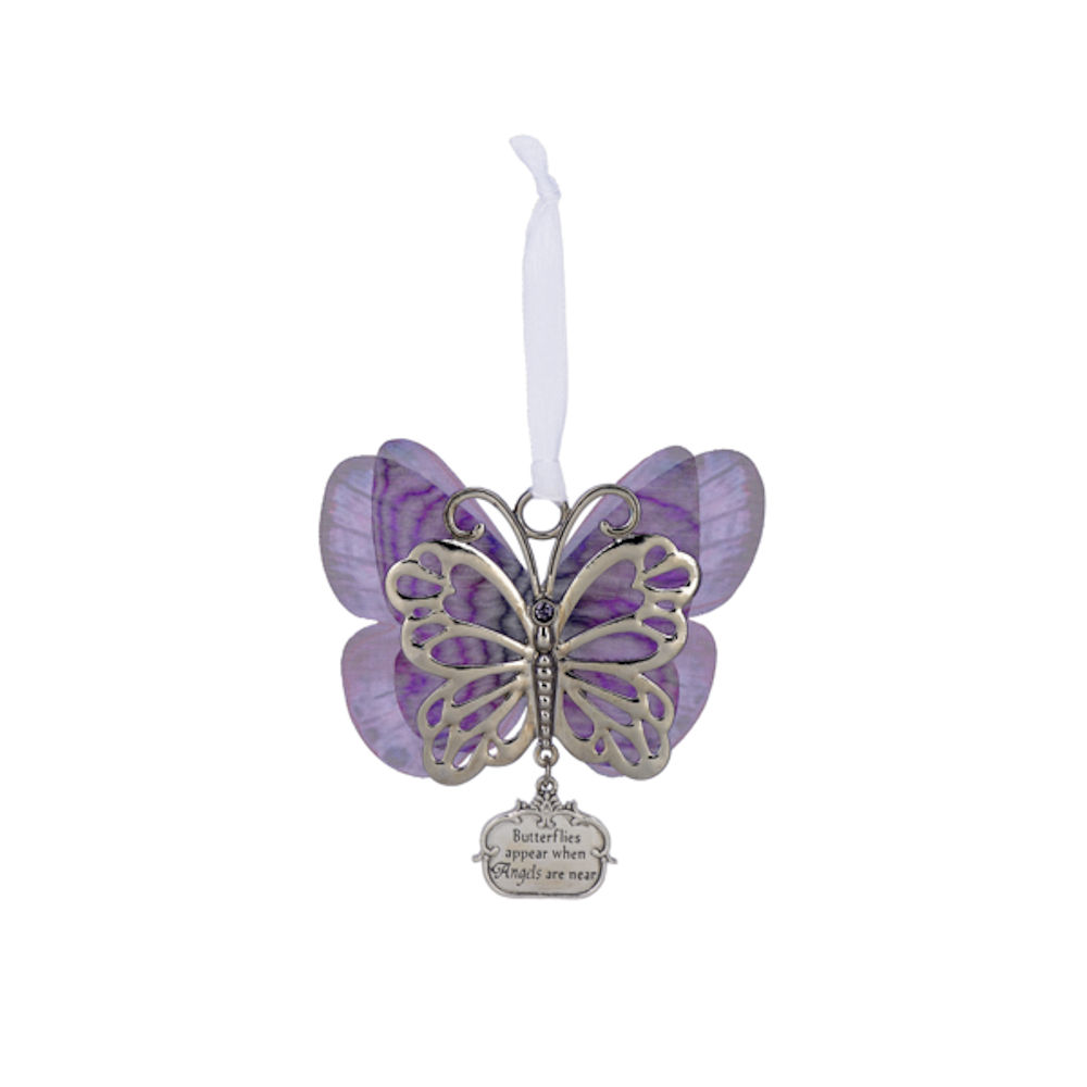 Ganz Sheer Beauty Butterfly Ornament - Butterflies Appear When Angels