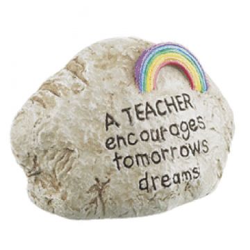 Ganz Teacher Paperweight Rock - Rainbow