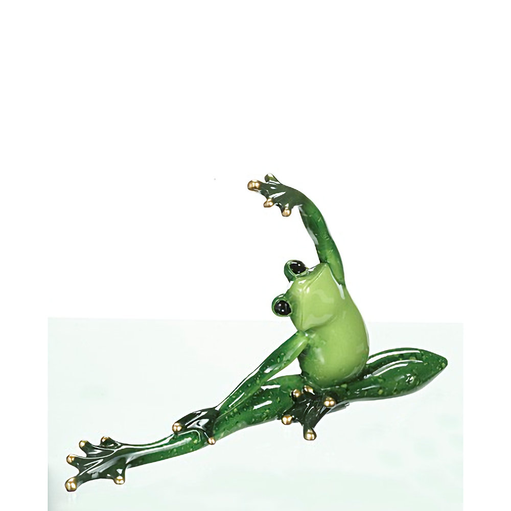 Ganz Yoga Frog Figurine - Sitting Stretching Leg