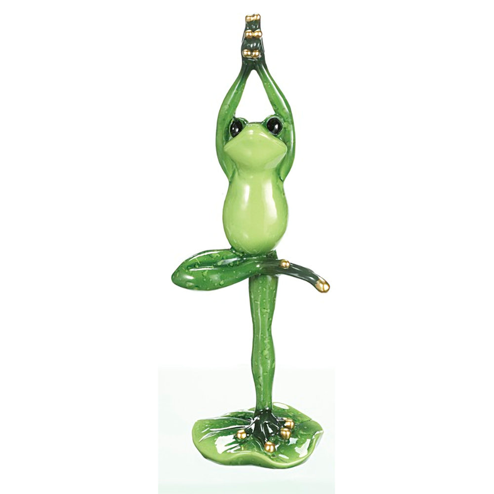 Ganz Yogo Frog Figurine - Standing Stretching Arms