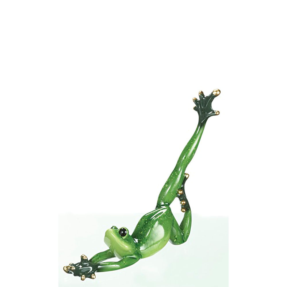 Ganz Yoga Frog Figurine - Laying On Tummy Stretching Legg