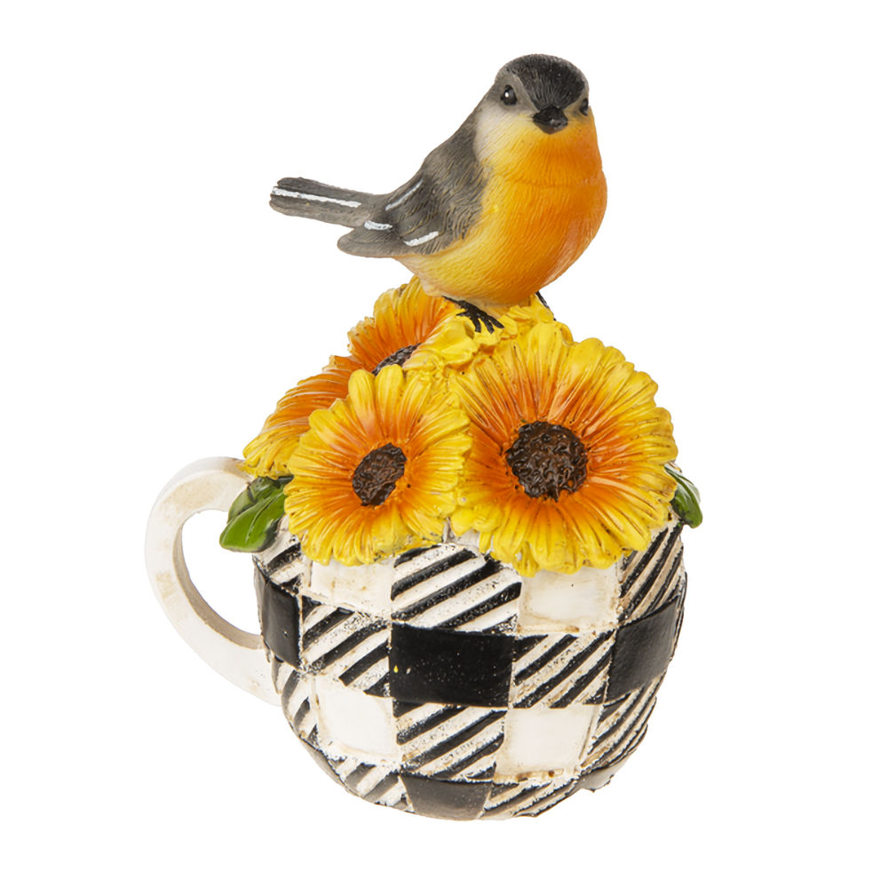Ganz Birds & Flowers Cups Figurine - Yellow Flowers