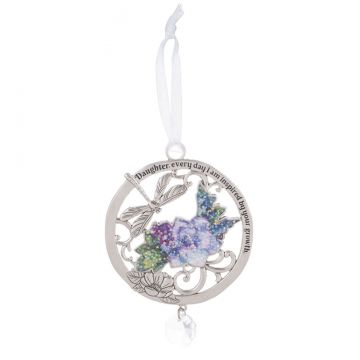 Ganz Bloom From Within Ornament - Daughter, Every Day I Am Inspired By
