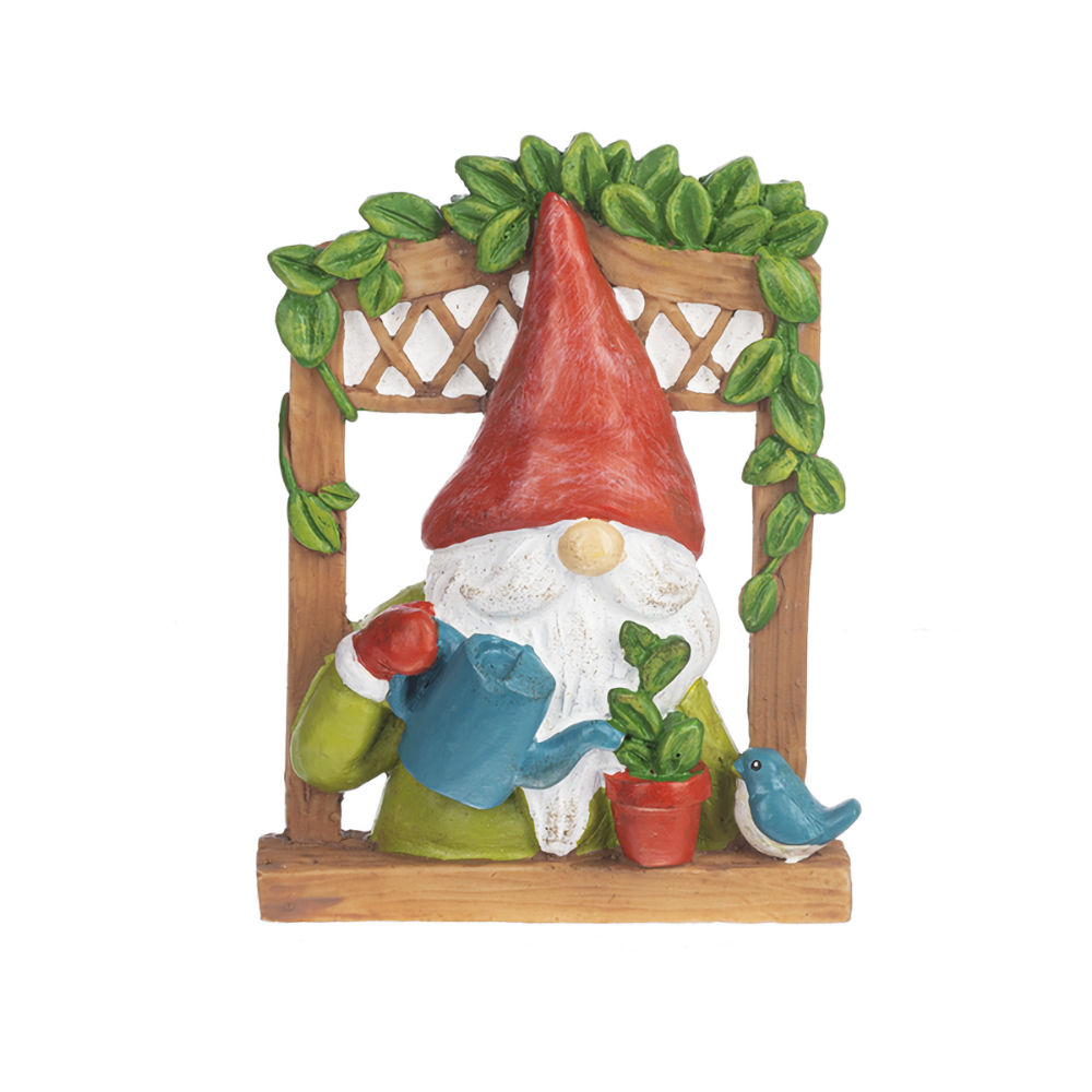 Ganz My Sweet Gnome Garden Tree Decor - Red Hat With Watering Can
