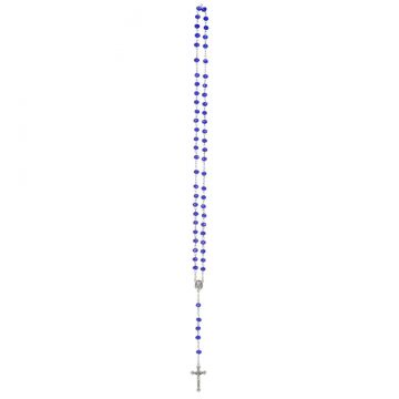 Ganz Blue Faceted Rosary Beads