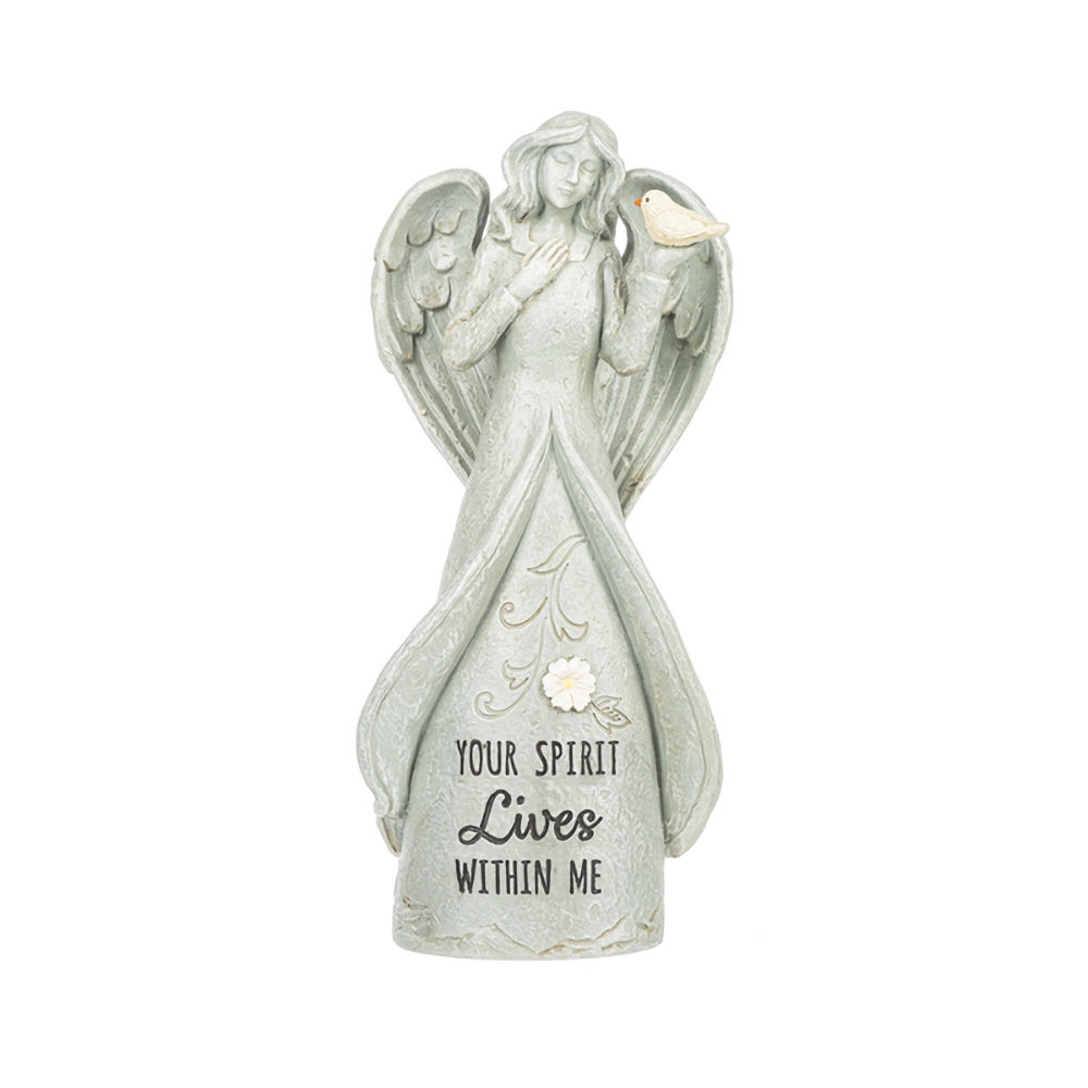 Ganz Memorial Garden Angel Figurine - Your Spirit Lives Within Me
