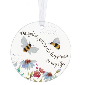 Ganz Life Is Beautiful Ornament - Daughter, you're the happiness in my