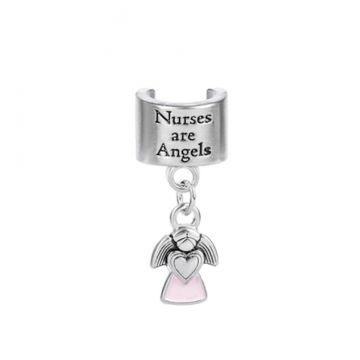 Ganz Nurses are Angels Stethoscope Charm - Pink