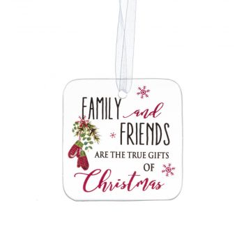 Ganz Christmas Blessings Ornament - Family and Friends Are True Gifts