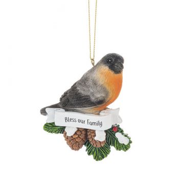 Ganz Joyful Greetings Bird Ornament - Bless Our Family