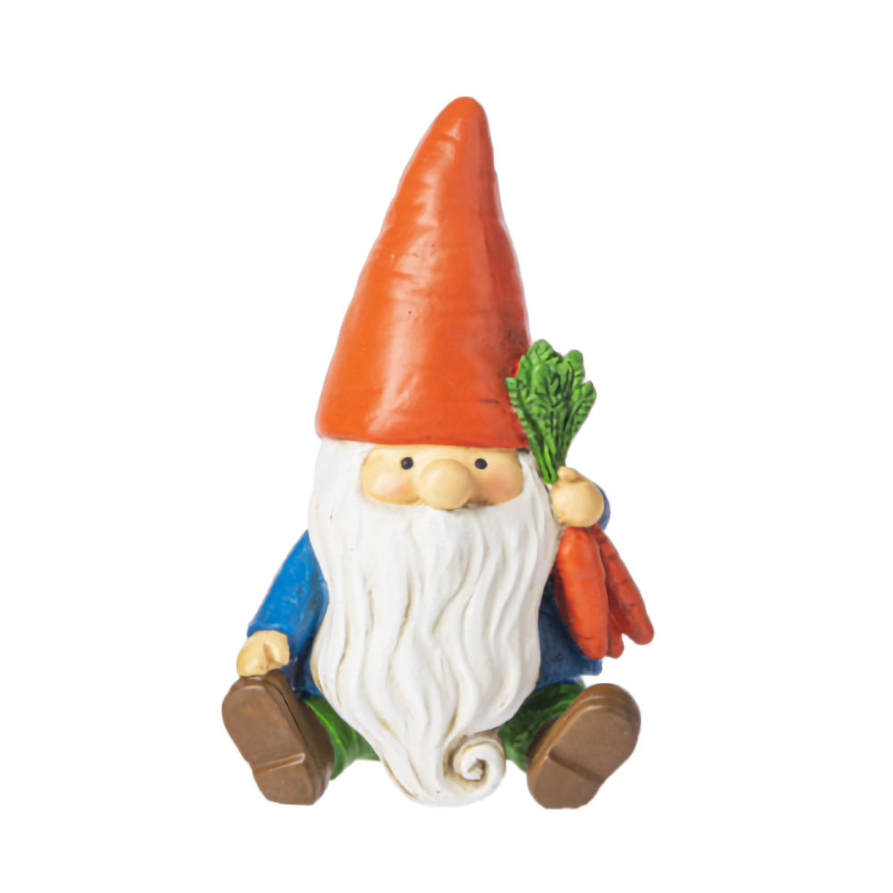 Ganz Midwest-CBK Gnome Vegetable & Food Hat Figurine - Carrot