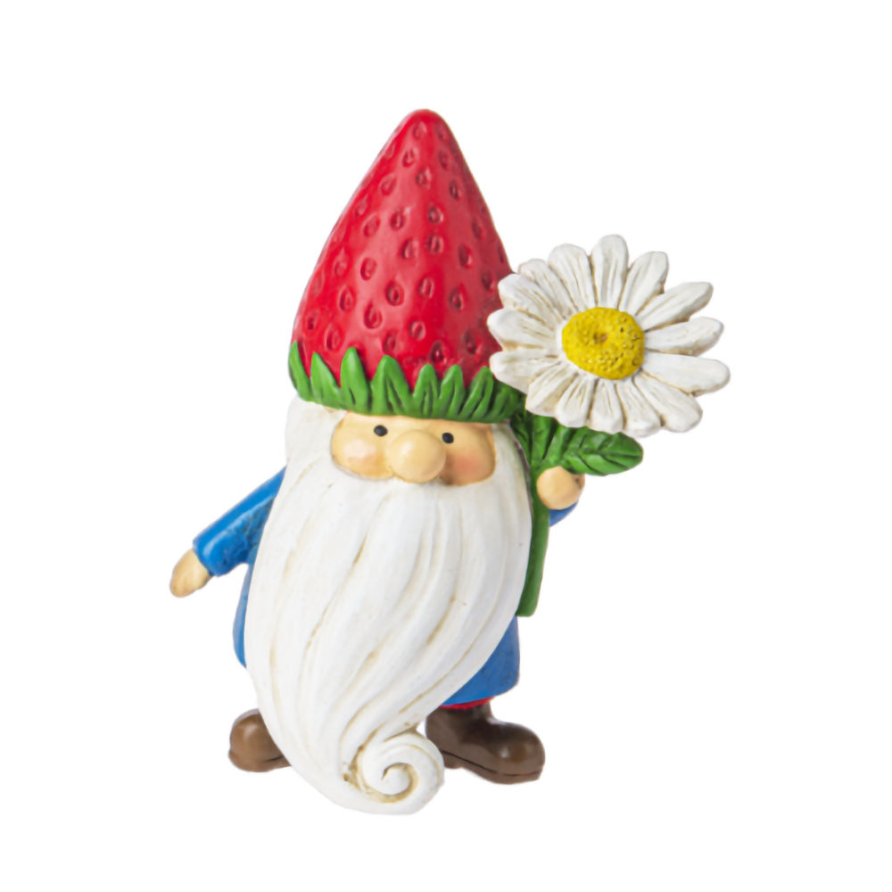 Ganz Midwest-CBK Gnome Vegetable & Food Hat Figurine - Strawberry