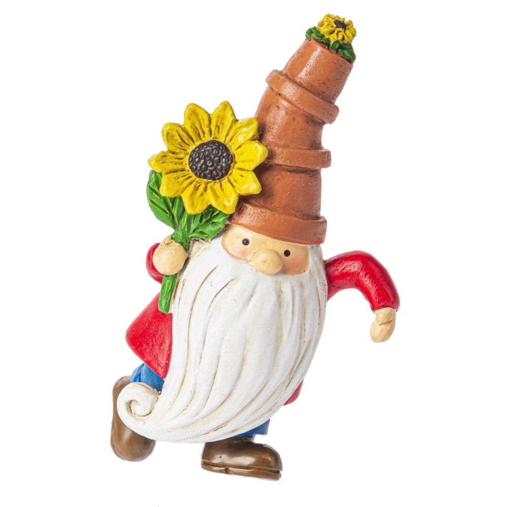 Ganz Midwest-CBK Gnome Pot Sitter - With Sunflower