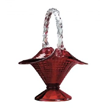 Fenton Art Glass Ruby Basket