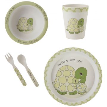 Precious Moments Turtle-y Love You Mealtime Set