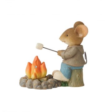 Tails With Heart Roasting Marshmallows Mouse Figurine