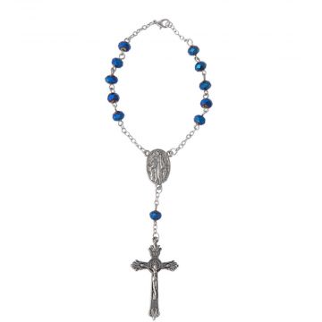 Ganz Car Charm Rosary - Dark Blue