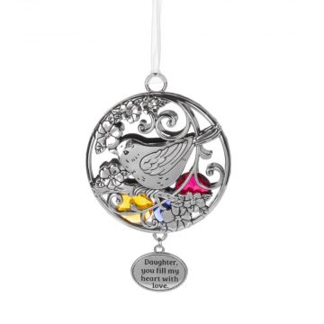 Ganz Fill Your Life With Joy Ornament - Daughter Fill My Heart