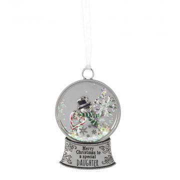 Ganz Snow Much Fun Snow Globe "Very special Daughter" Ornament