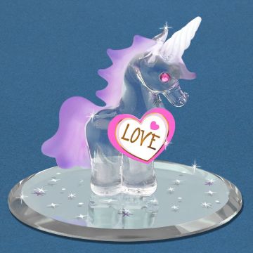 Glass Baron Unicorn "Love"