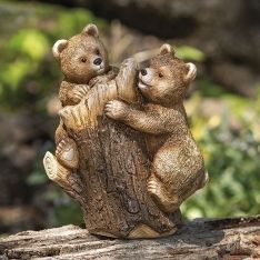 Roman Timber Trails Bear Cubs Statues Statue